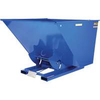 Self-Dumping Hopper, Steel, 2-1/2 cu.yd., Blue OCP Construction Supplies