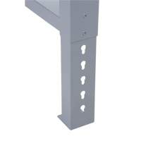 Pattes d'&eacute;tabli pour service industriel, Acier, 24" p x 34" h, Simple OCP Construction Supplies