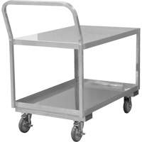 Industrial Grade Low Profile Shop Cart, 2 Tiers, 24-1/8" W x 40-3/4" D x 38-1/8" H, 1200 lbs. Cap. OCP Construction Supplies