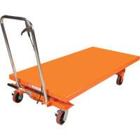 Table &eacute;l&eacute;vatrice &agrave; ciseaux hydraulique, 63" lo x 31-1/2" la, Acier, Capacit&eacute; 1100 lb OCP Construction Supplies