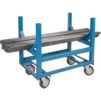 Chariot &agrave; berceaux pour tuyaux et barres, 24" lo x 24" la x 34" h, Capacit&eacute; de 2500 lb, Roue Polyur&eacute;thane OCP Construction Supplies