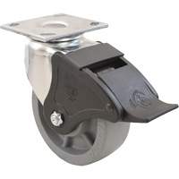 Emaxx Caster, Swivel with Brake, 8" (203.2 mm), Envirothane, 1200 lbs. (544.3 kg.) OCP Construction Supplies