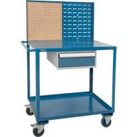 Chariot de service mobile, 2 Tiers, 24" la x 57" h x 40" p, Capacit&eacute; 1200 lb OCP Construction Supplies