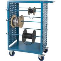 Chariot mobile pour mat&eacute;riaux bobin&eacute;s, Acier, 6 Montants, 21" la x 48" h x 38" p, Capacit&eacute; de 1200 lb OCP Construction Supplies