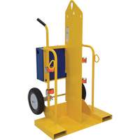 Welding Cylinder Torch Cart, Foam-Filled Wheels, 24" W x 19-1/2" L Base, 500 lbs. OCP Construction Supplies