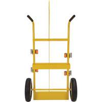 Welding Cylinder Torch Cart, Foam-Filled Wheels, 23-13/16" W x 22-13/16" L Base, 500 lbs. OCP Construction Supplies