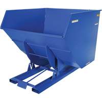 Self-Dumping Hopper, Steel, 4 cu.yd., Blue OCP Construction Supplies