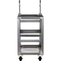 Stockpicker Truck, Aluminum, 21-7/8" W x 40" D, 3 Shelves, 660 lbs. Capacity OCP Construction Supplies
