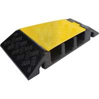 Powerhouse Heavy-Duty Right Turn Cable Protector, 3 Channels, 12" L x 19.75" W x 3" H OCP Construction Supplies