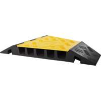 Powerhouse Heavy-Duty Right Turn Cable Protector, 5 Channels, 12" L x 19.75" W x 2.25" H OCP Construction Supplies