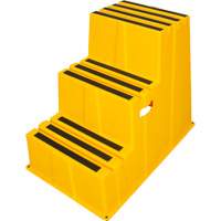 Industrial Step Stool, 3 Steps, 34-13/16" x 22-7/16" x 28-1/2" High OCP Construction Supplies