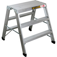 Poste de travail chevalet de sciage portatif, Cadre Aluminium, 12-1/4" p x 36" h OCP Construction Supplies