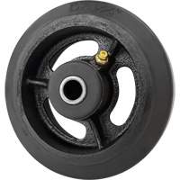 Mold-On Rubber Wheel, 5'' (127 mm) Dia. x 1-1/2" (38 mm) W, 400 lbs. (181 kg.) Capacity OCP Construction Supplies