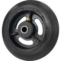 Mold-On Rubber Wheel, 6'' (152 mm) Dia. x 1-1/2" (38 mm) W, 450 lbs. (204 kg.) Capacity OCP Construction Supplies