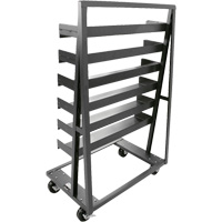 Chariot &agrave; cadre en A robuste &agrave; un c&ocirc;t&eacute; avec 6 plateaux, 38" x 25" x 63", Capacit&eacute; 2500 lb OCP Construction Supplies