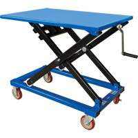 Table &eacute;l&eacute;vatrice manuelle &agrave; ciseaux, 37-3/8" lo x 23-5/8" la, Acier, Capacit&eacute; 660 lb OCP Construction Supplies
