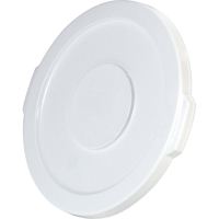 Round Brute&reg; Tops, Flat Lid, Plastic/Polyethylene, Fits Container Size: 15-5/8" Dia. OCP Construction Supplies