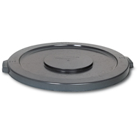 Round Brute&reg; Tops, Flat Lid, Plastic/Polyethylene, Fits Container Size: 19-7/8" Dia. OCP Construction Supplies