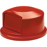 Round Brute&reg; Tops, Dome Lid, Plastic/Polyethylene, Fits Container Size: 24" Dia. OCP Construction Supplies