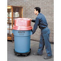 Waste Container Dolly, Polyethylene, Black OCP Construction Supplies