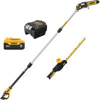 MAX Cordless Lithium-Ion Pole Saw & Pole Hedge Trimmer Combo Kit OCP Construction Supplies