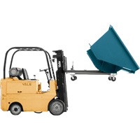 Self-Dumping Hopper, Steel, 1/2 cu.yd., Blue OCP Construction Supplies