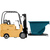 Self-Dumping Hopper, Steel, 3/4 cu.yd., Blue OCP Construction Supplies