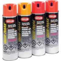 Industrial Quik-Mark Solvent-Based Inverted Marking Paint, 17 oz., Aerosol Can OCP Construction Supplies