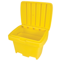 Contenant de rangement robuste pour l'ext&eacute;rieure pour sel et sable, 30" x 24" x 24", 5,5 pi³, Jaune OCP Construction Supplies