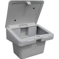 Contenants pour sel & sable SOS, Avec Moraillon, 30" x 24" x 24", 5,5 pi³, Gris OCP Construction Supplies