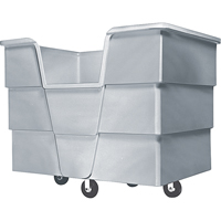 Jumbo Starcart Box Truck, Polyethylene, 65" L x 45" W x 54" H, 60 cu. ft. Volume, 1500 lbs. Capacity OCP Construction Supplies