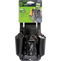 Tool Belt Pouch, Multiple Tool Holder, Leather, 4 Pockets OCP Construction Supplies