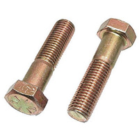 Hex Cap Screw, 3/8" Dia., 4" L, Stainless Steel, Coarse OCP Construction Supplies