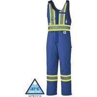 5524A High-Visibility Flame-Resistant Quilted Safety Coveralls, 2X-Large, Royal Blue OCP Construction Supplies