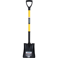 Pelle carr&eacute;e, Fibre de verre, Lame Acier durci, Manche en Prise en D, Longueur 32-1/2" OCP Construction Supplies