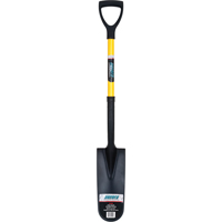 Drain Spade Shovels, Tempered Steel, 16" x 6" Blade, 28-1/2" L, D-Grip Handle OCP Construction Supplies