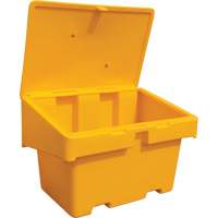 Salt Sand Container SOS, With Hasp, 48" x 33" x 34", 18.5 cu. Ft., Yellow OCP Construction Supplies