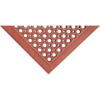 Tapis de s&eacute;rie Competitor, &agrave; fentes, 3' x 5' x 7/8", Orange, Caoutchouc naturel OCP Construction Supplies