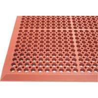 Tapis de s&eacute;rie Competitor, &agrave; fentes, 3' x 5' x 7/8", Orange, Caoutchouc naturel OCP Construction Supplies