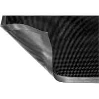 Tapis Gritstop Fingermat, Caoutchouc, Grattoir Type, Motif Textur&eacute;, 2' x 2-2/3', Noir OCP Construction Supplies