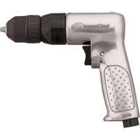 Reversible Air Drill, 4 CFM, 1/4" NPTF, 93 dBA, 3/8" Chuck, Keyless OCP Construction Supplies