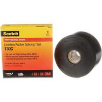Scotch&reg; Professional Grade Linerless Rubber Splicing Tape, 50.8 mm (2") W x 9 m (30') L, 30 mils, Black OCP Construction Supplies