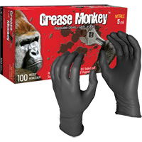 Grease Monkey&reg; Disposable Gloves, Large, Nitrile, 5-mil, Powder-Free, Black OCP Construction Supplies