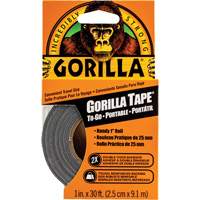 Duct Tape To-Go, 17 mils, Black, 25.4 mm (1") x 9.14 m (30') OCP Construction Supplies