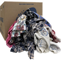 Select Wiper Rags, Flannel, Mix Colours, 20 lbs. OCP Construction Supplies