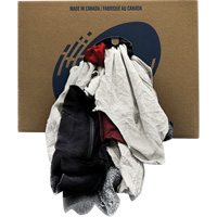 Western Wiper Rags Box, Fleece, Mix Colours, 20 lbs. OCP Construction Supplies