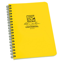 Side-Spiral Notebook, Soft Cover, Yellow, 64 Pages, 4-5/8" W x 7" L OCP Construction Supplies