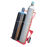 Cylinder Cart, Mold-on Rubber Wheels, 25-1/2"W x 7"L Base, 350 lbs. OCP Construction Supplies
