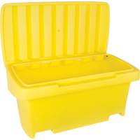 Contenant de rangement robuste pour l'ext&eacute;rieure pour sel et sable, 24" x 48" x 24", 10 pi³, Jaune OCP Construction Supplies