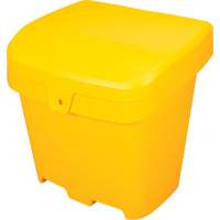 Bacs d'entreposage pour sel & sable, Avec Moraillon, 21" x 27" x 26", 4,24 pi³, Jaune OCP Construction Supplies